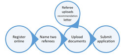 schematic view of the application process